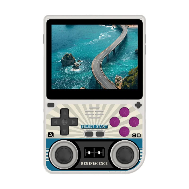 [RHPKV20-05] PowKiddy V20 3.5 Inch IPS Retro Handheld Game Console (Gray, No Card)