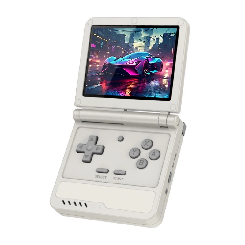 [RHPKV90S-09] PowKiddy V90S 3.5 Inch IPS Foldable Retro Handheld (Gray, No Card)