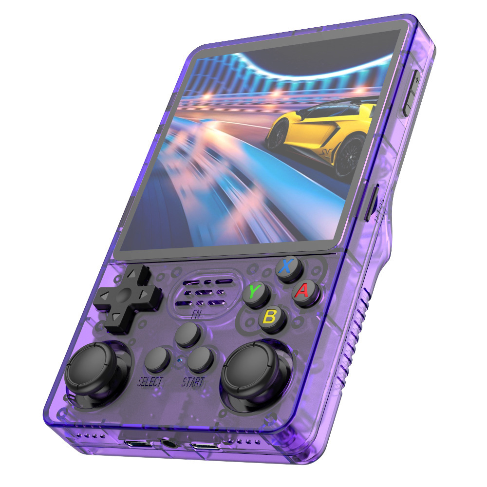 [RHGCR36PLUS-05] Game Console R36Plus Retro Handheld Gaming Console (Purple, 64GB)