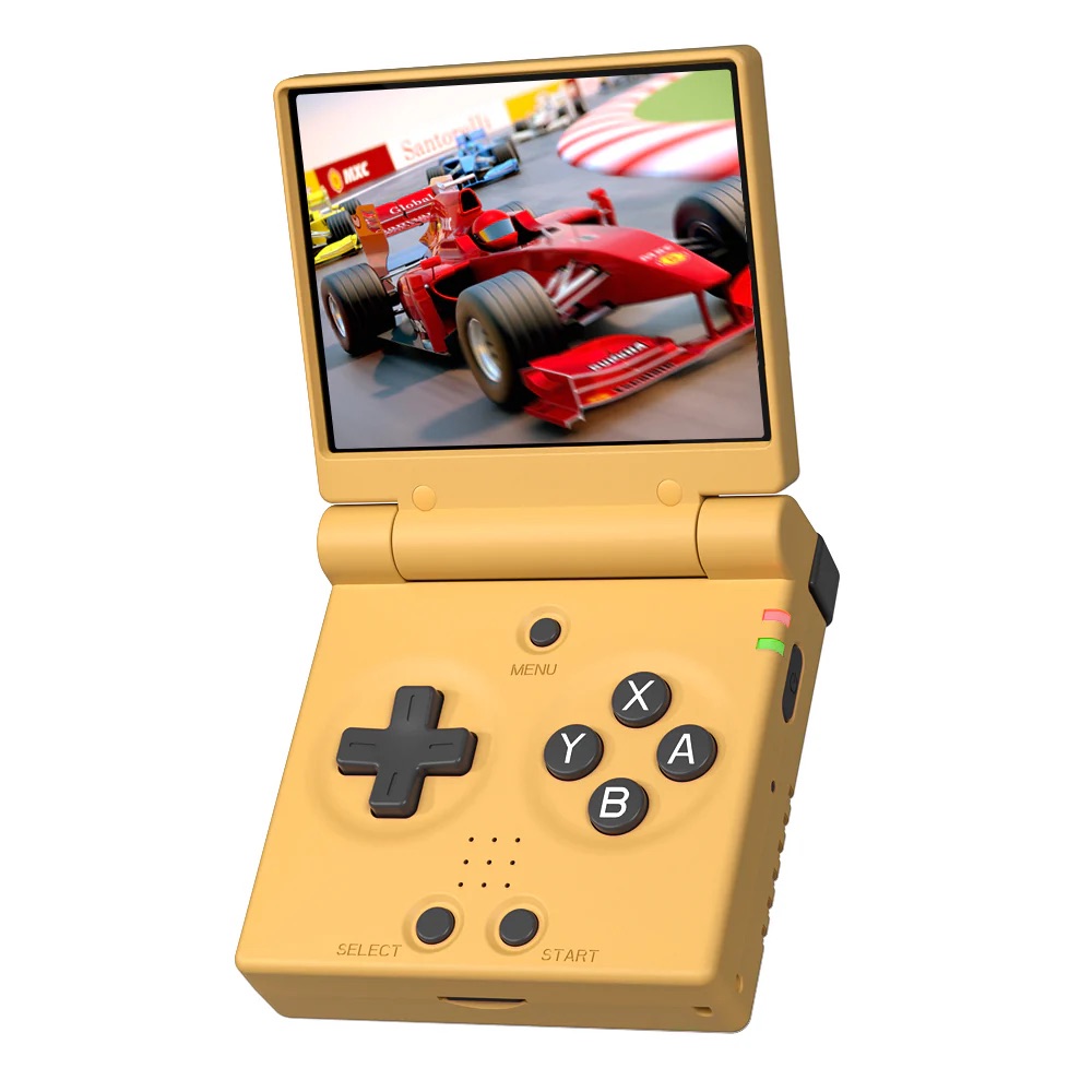 [RHMYMF-07] Miyoo Mini Flip Foldable Retro Handhand Game Console (Yellow, No Card)